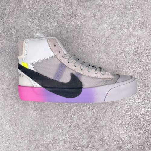 Nike Blazer Mid Off-White Wolf Grey Serena Queen