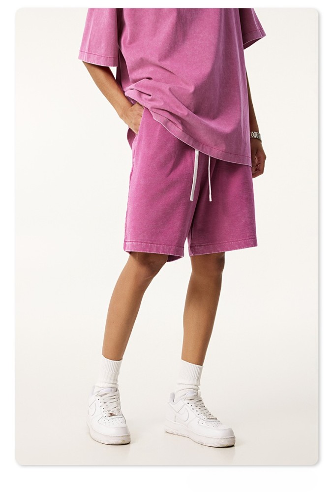 Oversized T-shirt and shorts set 8 colors Customized logo