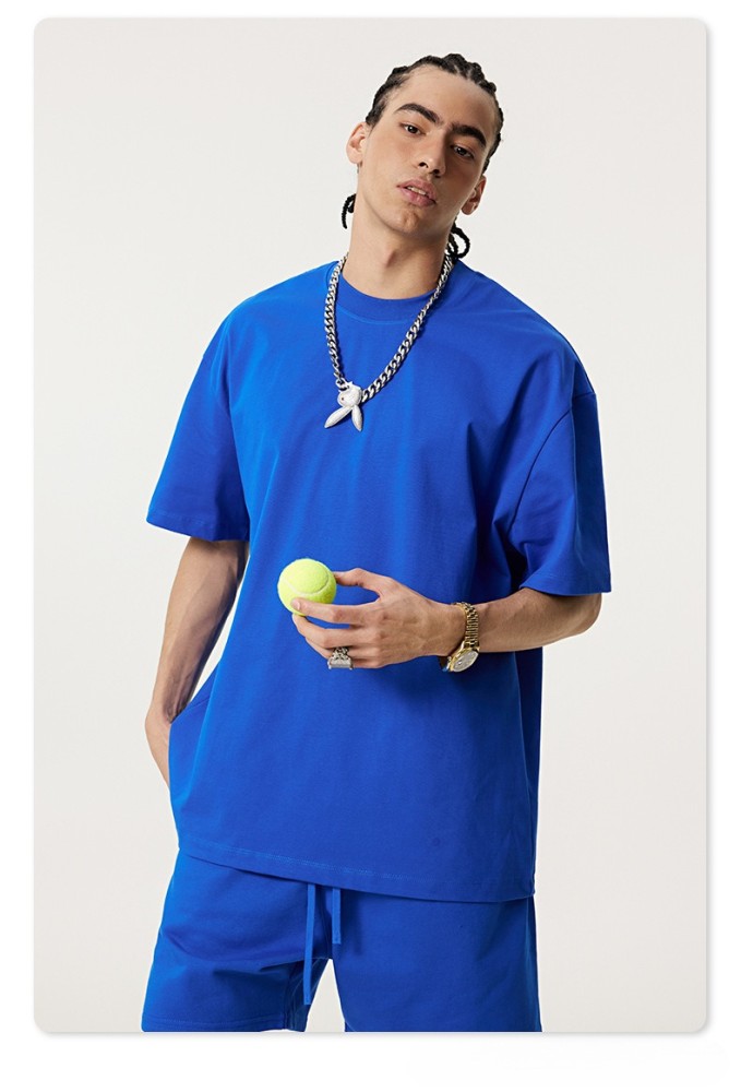 Oversized T-shirt and shorts set 20 colors Customized logo