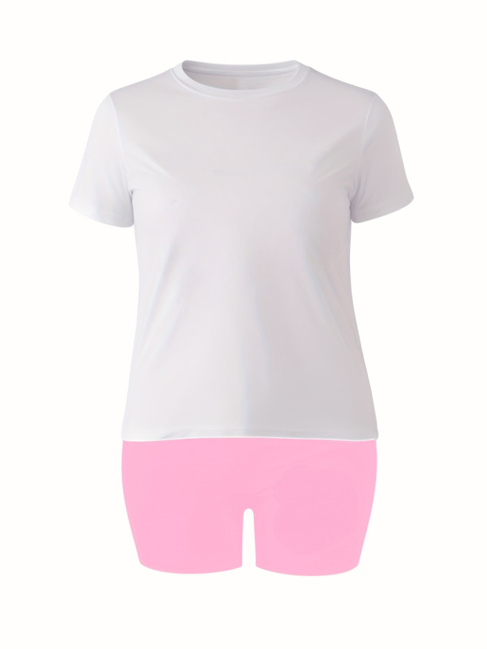 Women's Casual Short Sleeve T-Shirt - Round Neck Summer Top with Bold  NEW YORK  Letter Print, Breathable White Tee for Casual Attire, Machine Washable, Ladies T Shirts, Comfortable Clothing, Relaxed Fit Shirt, Smooth Texture