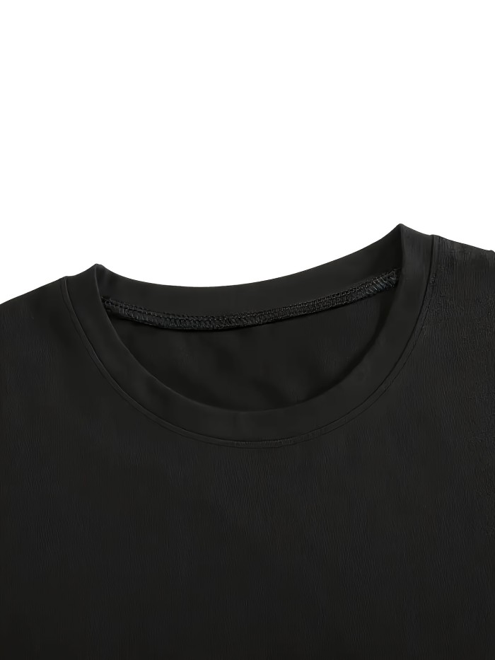 Women's Casual Short Sleeve T-Shirt - Round Neck Summer Top with Bold  NEW YORK  Letter Print, Breathable White Tee for Casual Attire, Machine Washable, Ladies T Shirts, Comfortable Clothing, Relaxed Fit Shirt, Smooth Texture