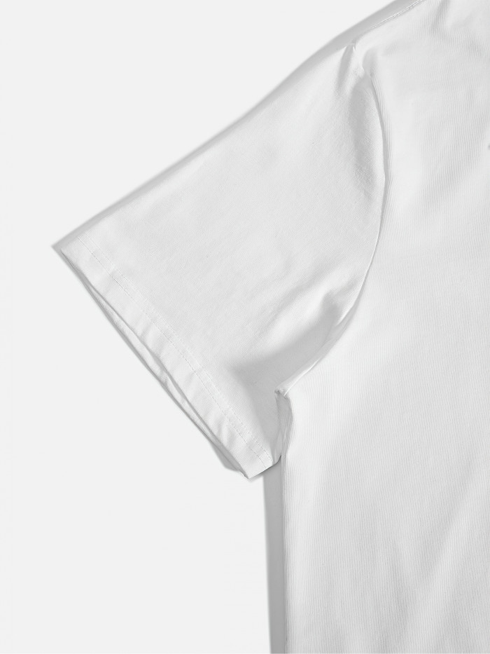 Women's Short Sleeve T-Shirts, Fashionable Bottom Print Tops, Soft and Versatile, Letter Print