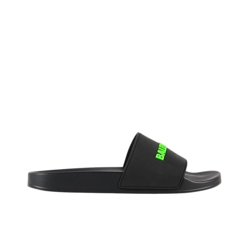 Balenciaga Pool Slide Black Fluo Green