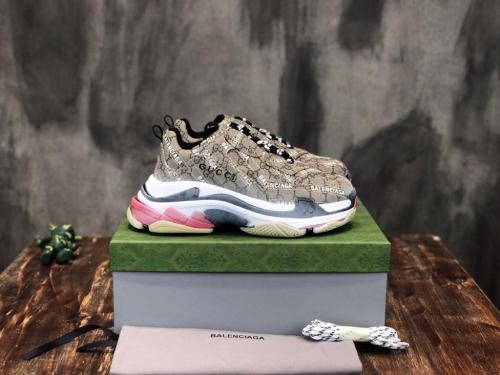 Gucci x Balenciaga The Hacker Project Triple S Beige