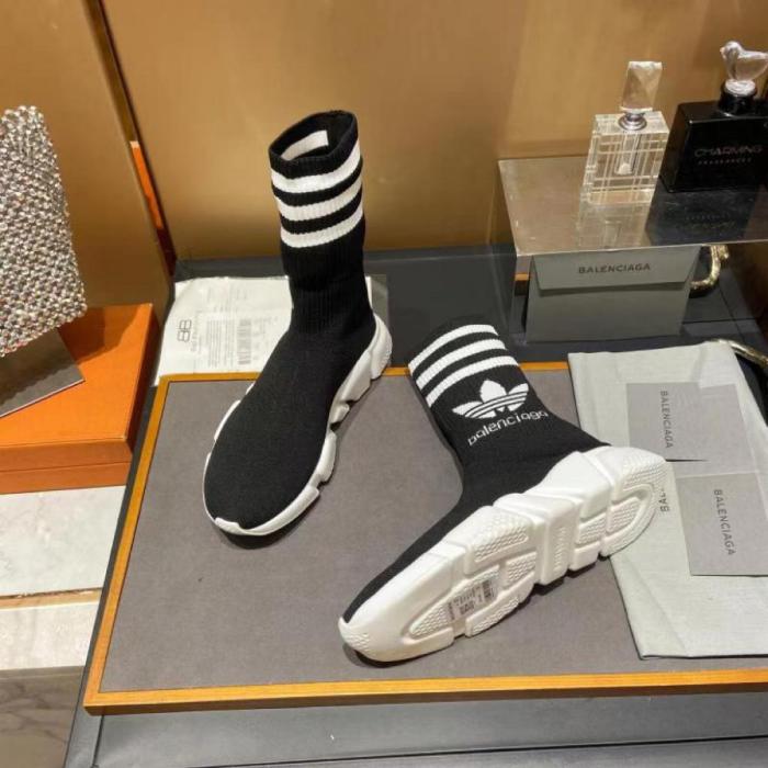 Balenciaga x adidas Speed Trainer Black White