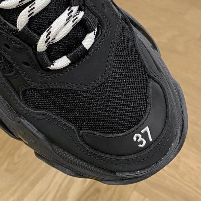 Balenciaga Triple S Clear Sole Double Black (W)