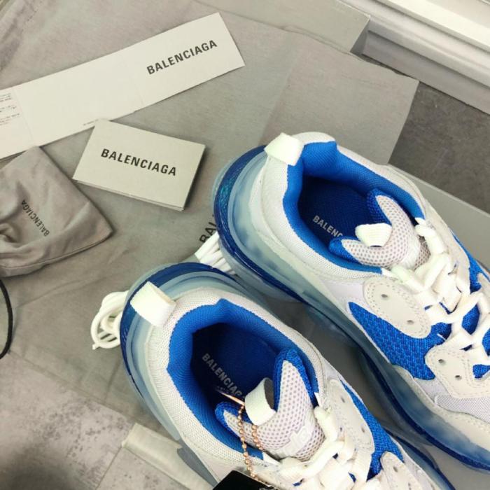 Balenciaga Triple S White Blue