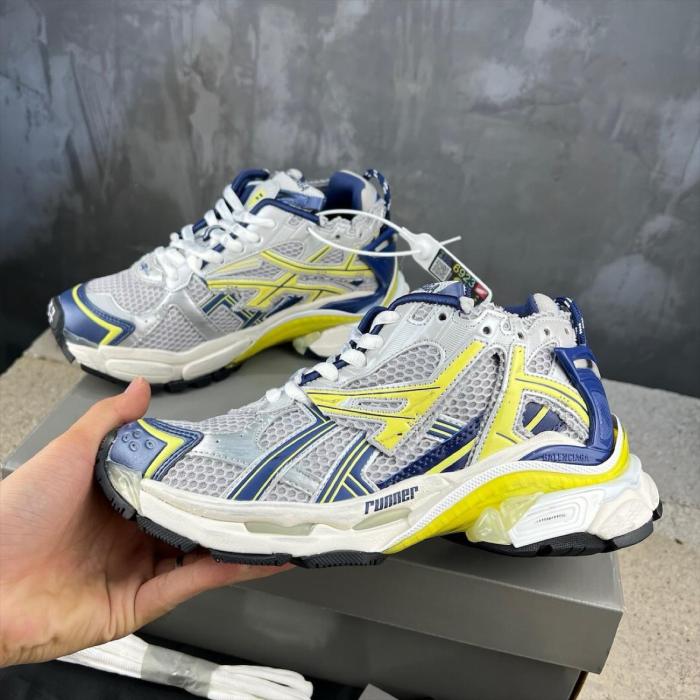 Balenciaga Runner White Blue Yellow Grey Black
