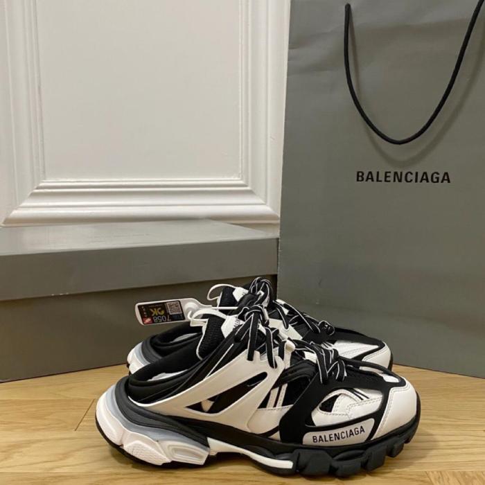 Balenciaga Track Mule Black White