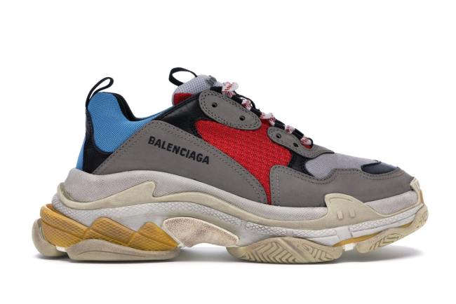 Balenciaga Triple S Grey Red Blue (2018 Reissue)