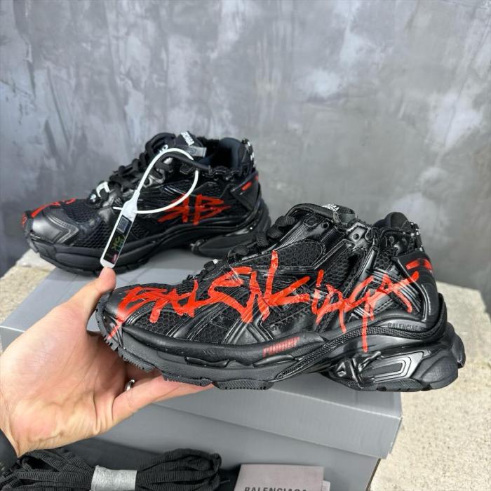 Balenciaga Runner Graffiti Black Red