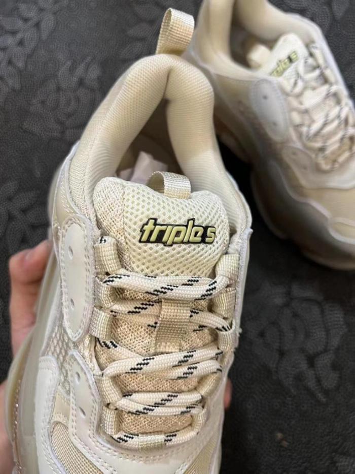 Balenciaga Triple S Clear Sole Beige