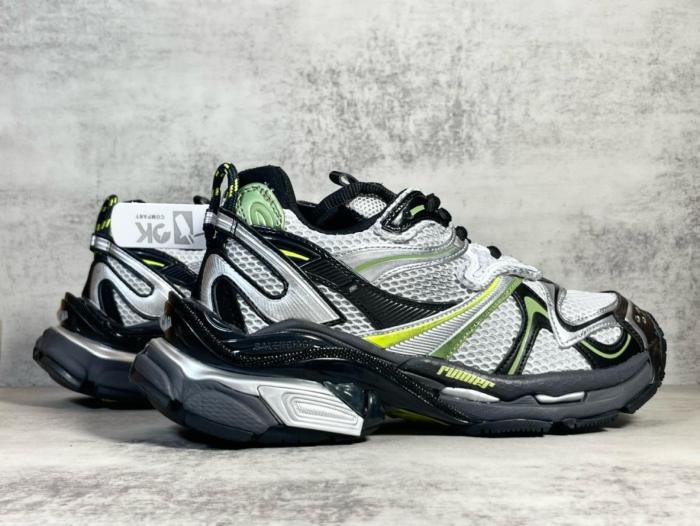 Balenciaga Runner 2 Lace Up Sneakers Silver