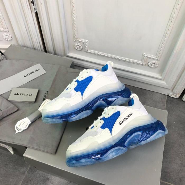 Balenciaga Triple S White Blue