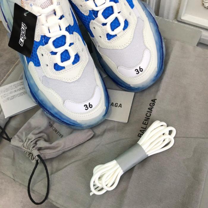 Balenciaga Triple S White Blue