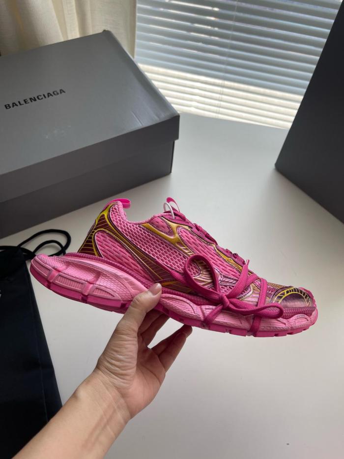 Balenciaga 3XL Lace Up Sneakers Women's Pink