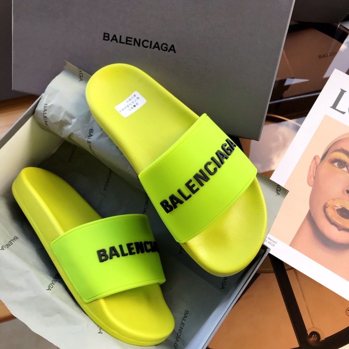 Balenciaga Pool Slide Lime