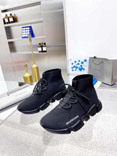 Balenciaga Speed Trainer Lace Up Black