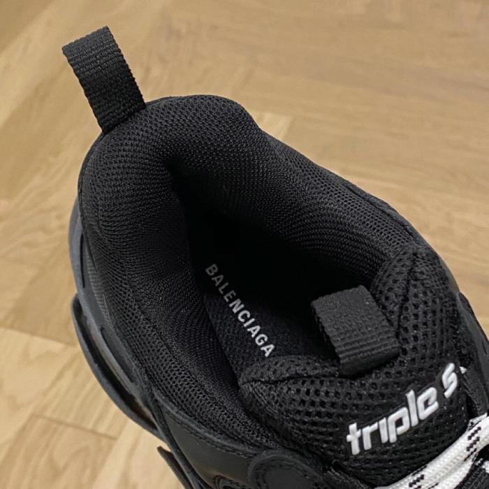 Balenciaga Triple S Clear Sole Double Black (W)