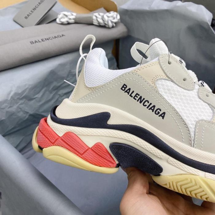 Balenciaga Triple S White Black Red