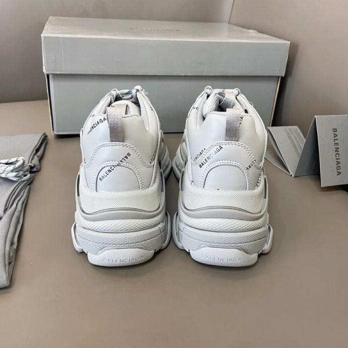 Balenciaga Triple S Allover Logo White