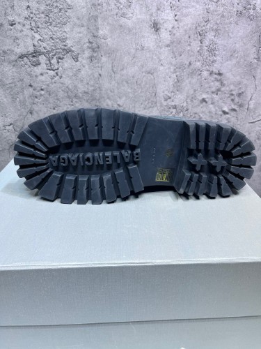 Balenciaga Combat Strike Canvas Combat Boots In Black Cotton