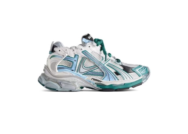 Balenciaga Runner White Green Blue