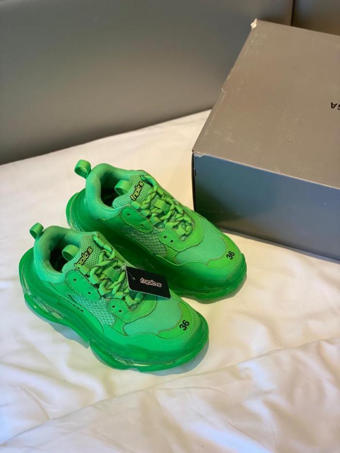Balenciaga Triple S Neon Green Clear Sole
