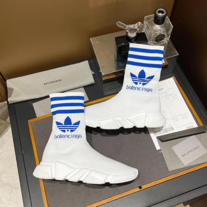 Balenciaga x adidas Speed Trainer White Blue