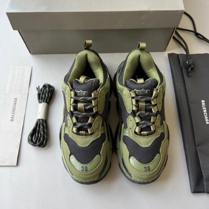 Balenciaga Triple S Dark Green Black