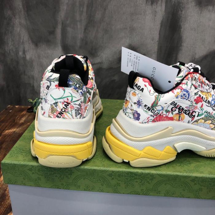 Gucci x Balenciaga The Hacker Project Triple S Flora Print