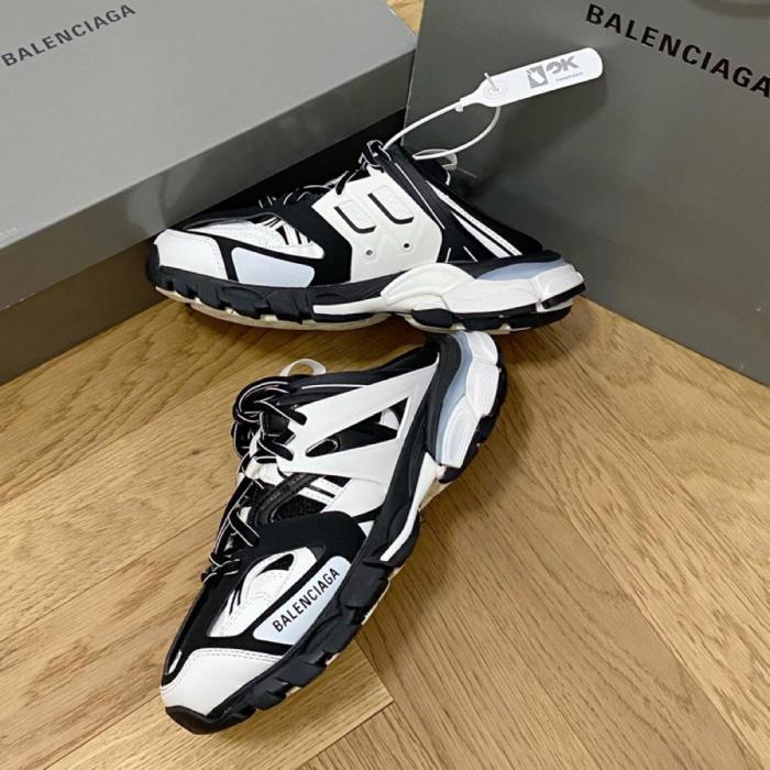 Balenciaga Track Mule Black White