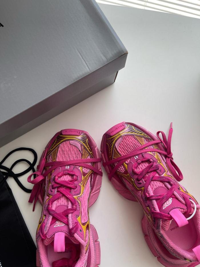 Balenciaga 3XL Lace Up Sneakers Women's Pink