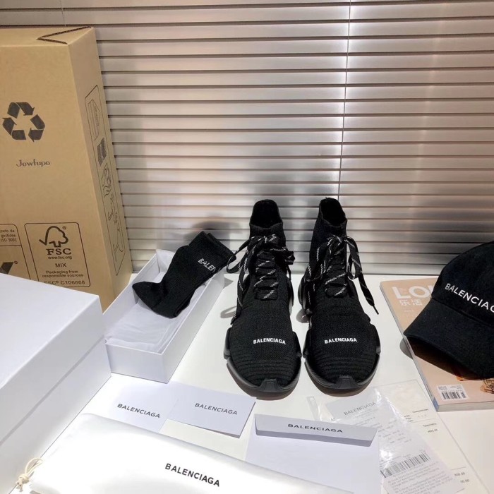 Balenciaga Speed 2.0 Lace Up Black (W)