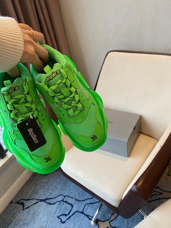 Balenciaga Triple S Neon Green Clear Sole