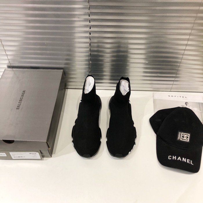 Balenciaga Speed Graffiti Trainers Black