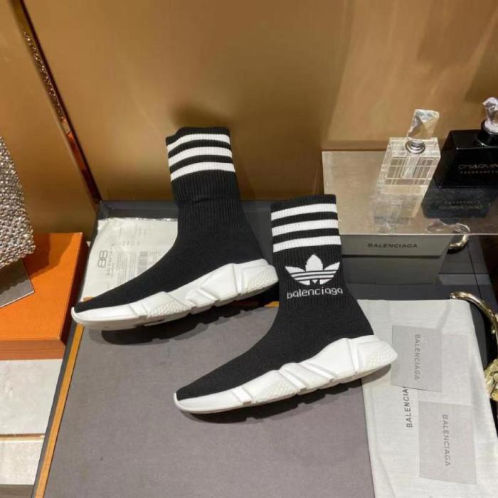 Balenciaga x adidas Speed Trainer Black White