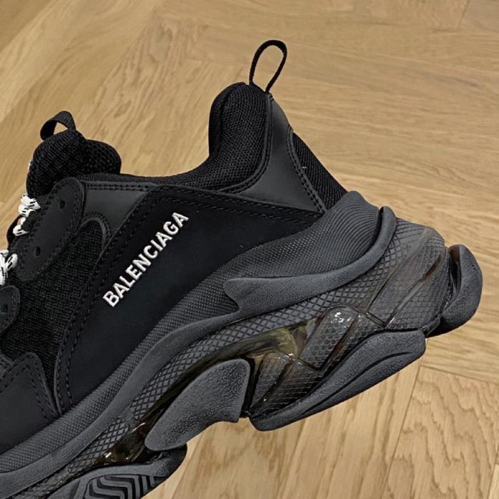 Balenciaga Triple S Clear Sole Double Black (W)