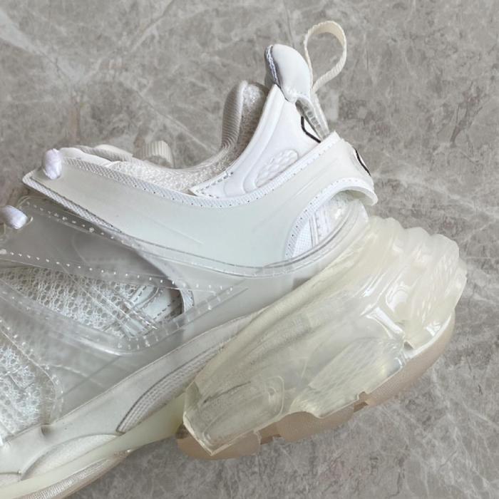 Balenciaga Track Clear Sole White