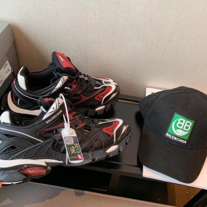 Balenciaga Track 2 Black Burgundy