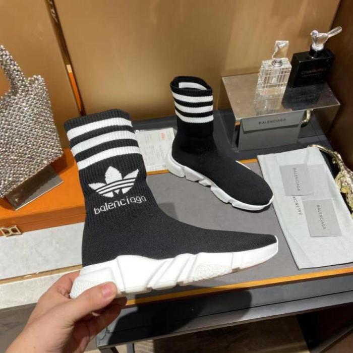 Balenciaga x adidas Speed Trainer Black White
