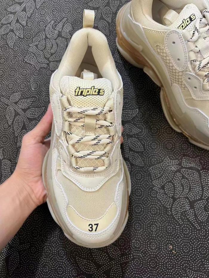 Balenciaga Triple S Clear Sole Beige