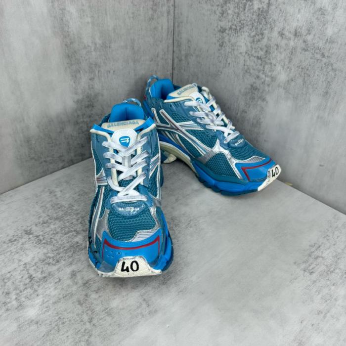 Balenciaga Runner Marathon Low Top Casual Shoes Men's Blue