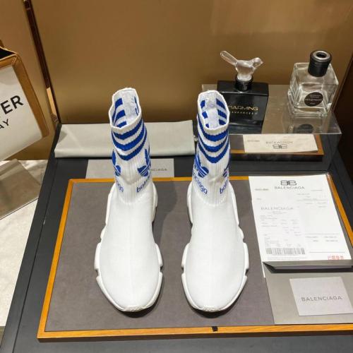Balenciaga x adidas Speed Trainer White Blue