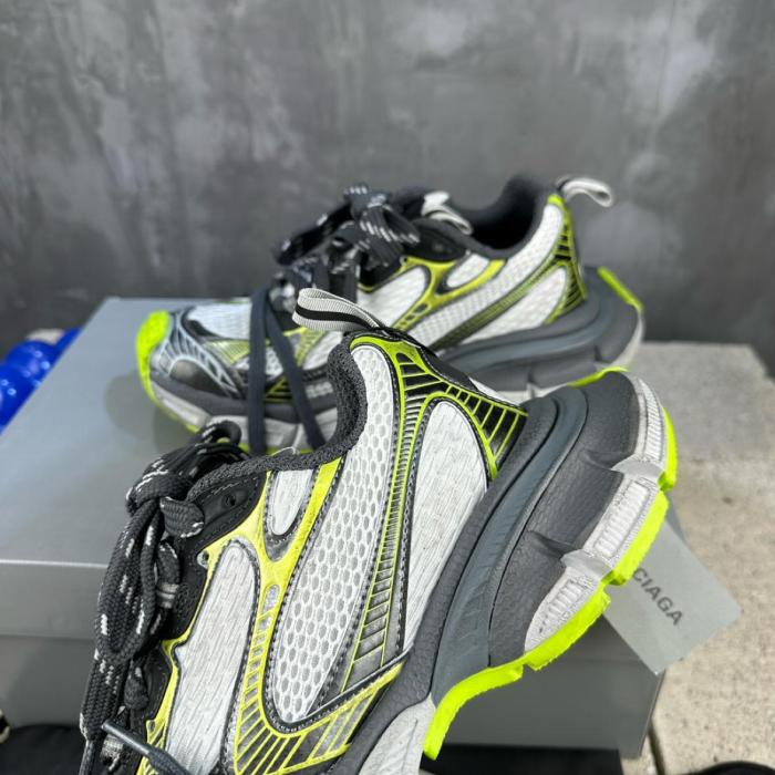 Balenciaga 3XL Lace-Up Sneakers Gray Green
