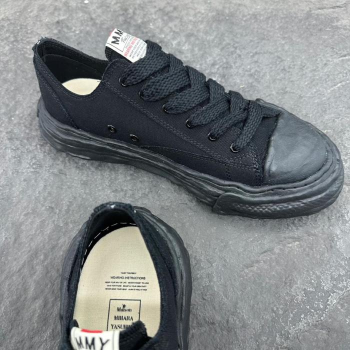 Maison Mihara Yasuhiro Peterson 23 OG Sole Canvas Low Black Black