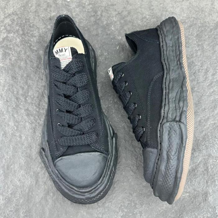 Maison Mihara Yasuhiro Peterson 23 OG Sole Canvas Low Black Black