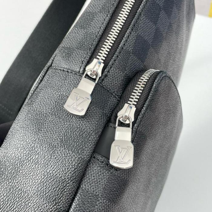 LOUIS VUITTON Avenue Sling Bag Damier Graphite N40097 size 20*31*10cm
