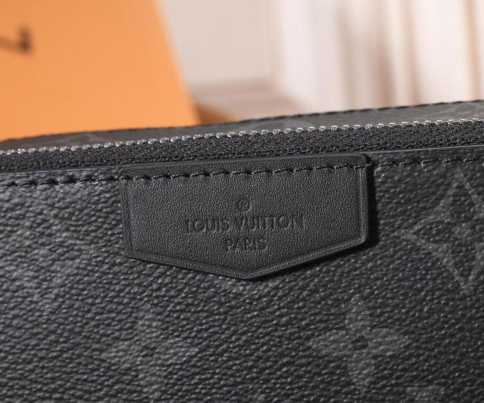 LOUIS VUITTON Alpha Cow Leather Wallets Shoulder Bag Crossbody Bag Regular Men's Black M81260 size 18.5*6.5*11 cm