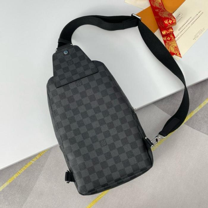 LOUIS VUITTON Avenue Sling Bag Damier Graphite N40097 size 20*31*10cm